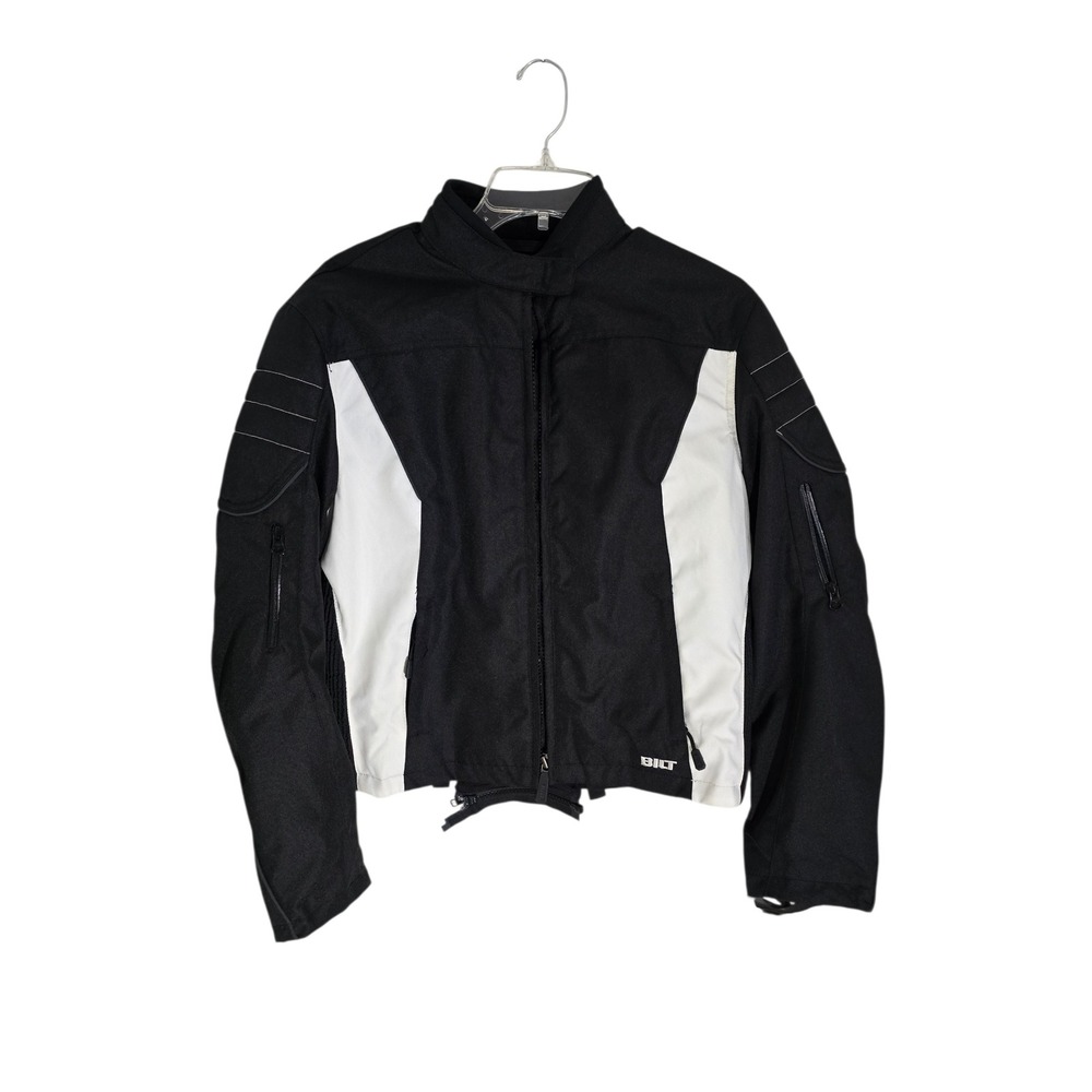 BILT Brea Womens Motorcycle Jacket Black White P845260 Size Large L